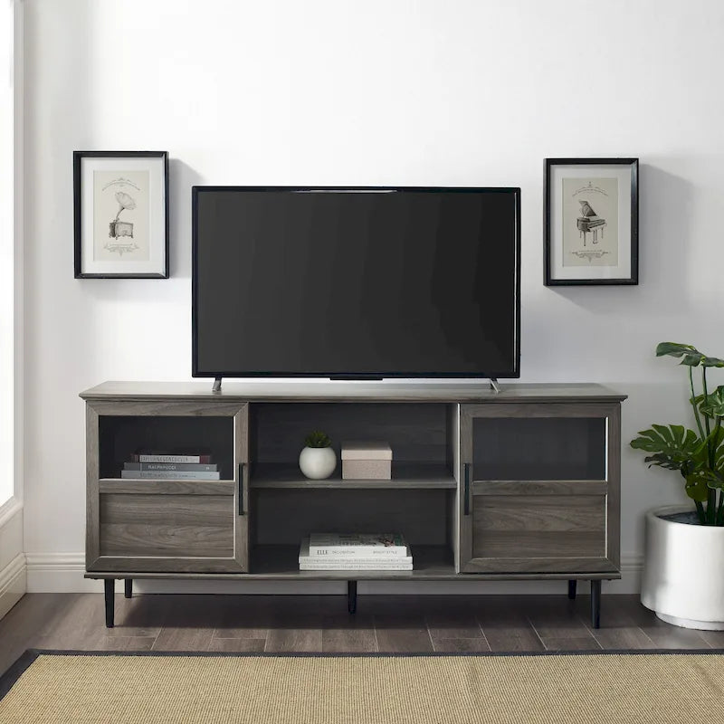 58-inch Split Panel 2-Door TV Stand