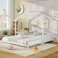 Wooden House Bed Twin to King with Safety Rails