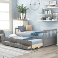 White Twin Daybed with Trundle and Drawers