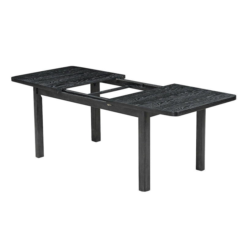9-Piece Extendable Dining Set with 6 Armless and 2 Arm Chairs