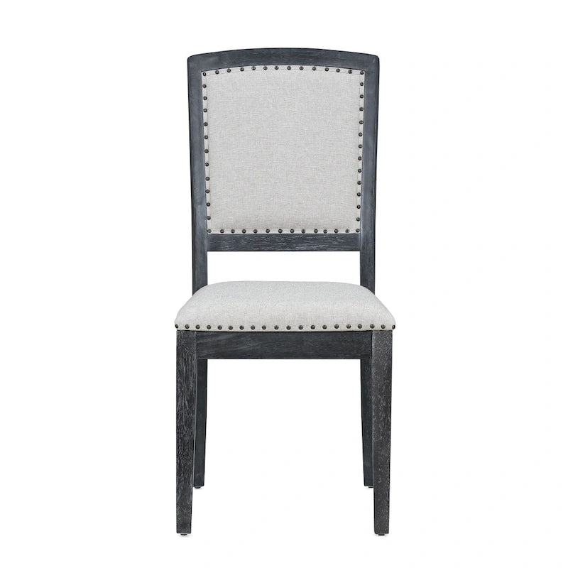 9-Piece Extendable Dining Set with 6 Armless and 2 Arm Chairs