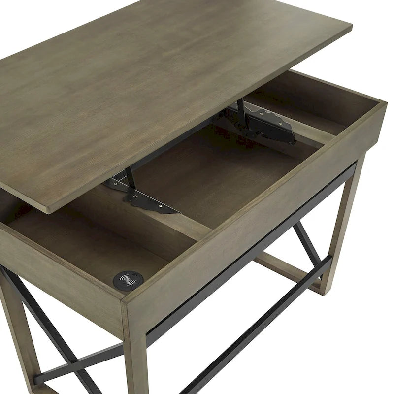 Lift Top Desk with Charging Station