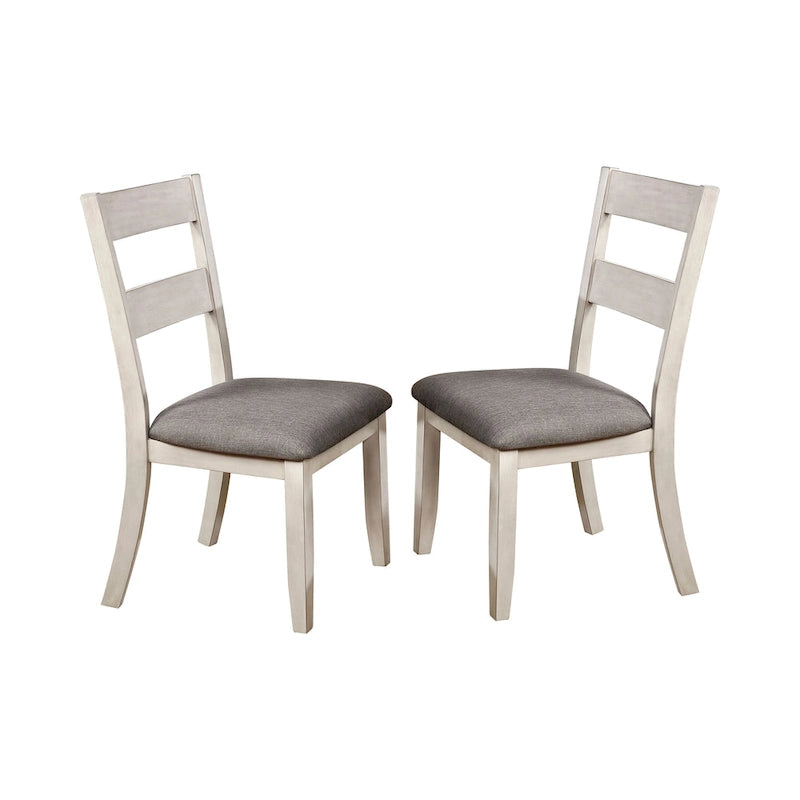 Farmhouse White Dining Chairs (Set of 2)