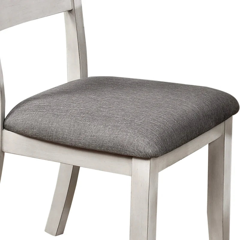 Farmhouse White Dining Chairs (Set of 2)