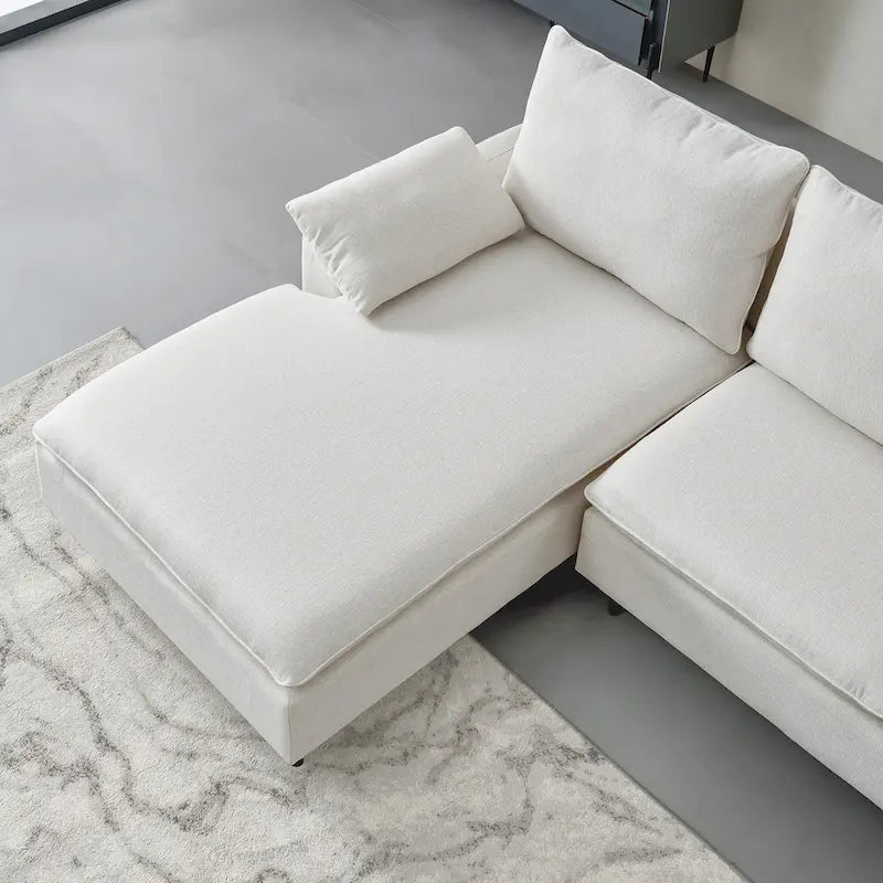 Large Chenille Fabric U-Shape Sectional Sofa