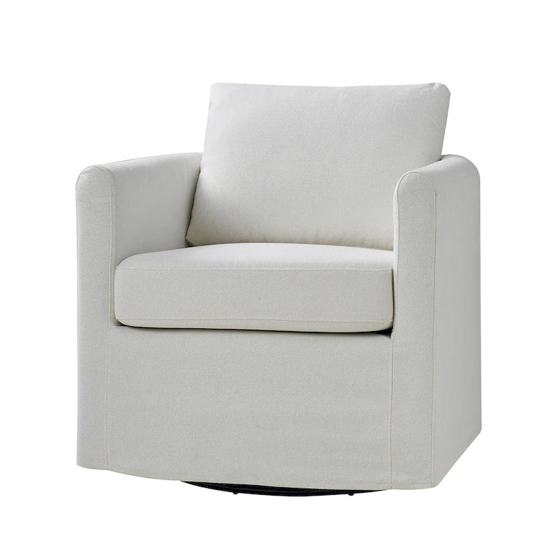 360-Degree Swivel Chair with Removable Slipcover