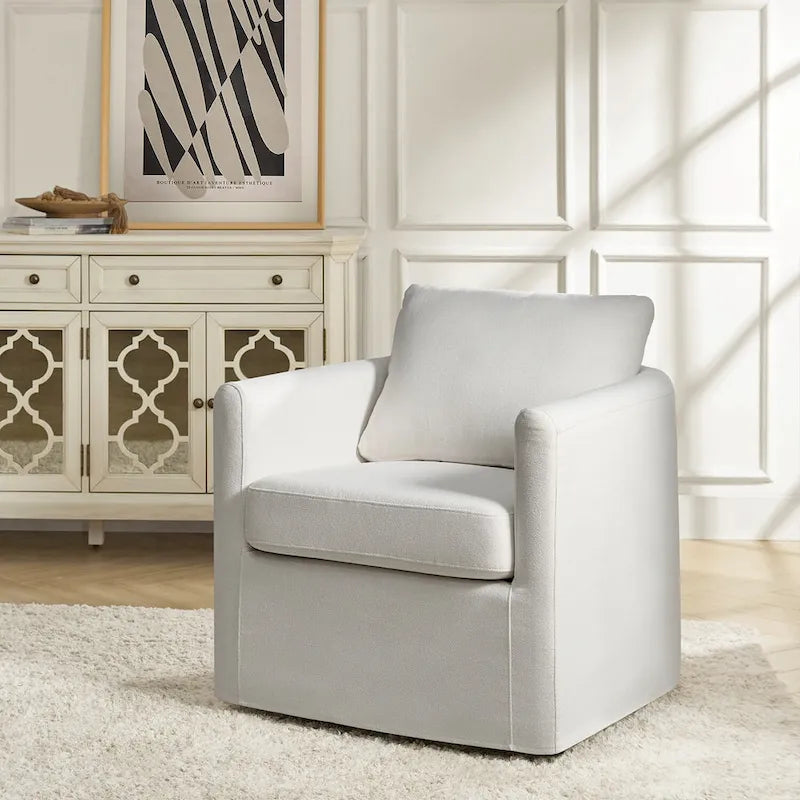 360-Degree Swivel Chair with Removable Slipcover