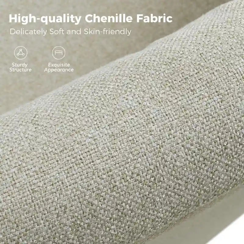 360-Degree Swivel Chair with Removable Slipcover