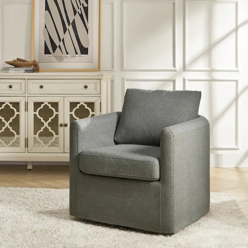 360-Degree Swivel Chair with Removable Slipcover