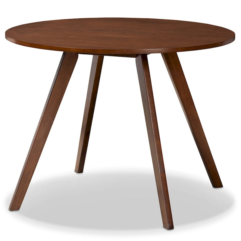 5-Piece Round Dining Set with Upholstered Chairs