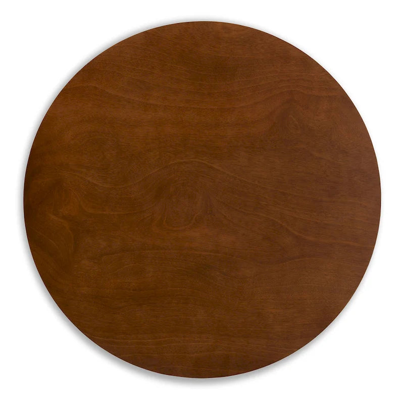 5-Piece Round Dining Set with Upholstered Chairs