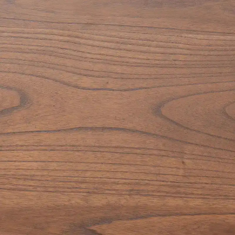 Walnut Brown Wood Platform Bed