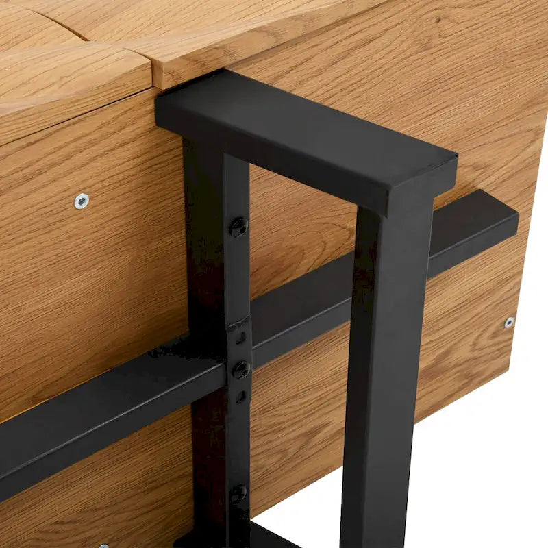 63-Inch TV Stand with 4 Doors and Wave Design