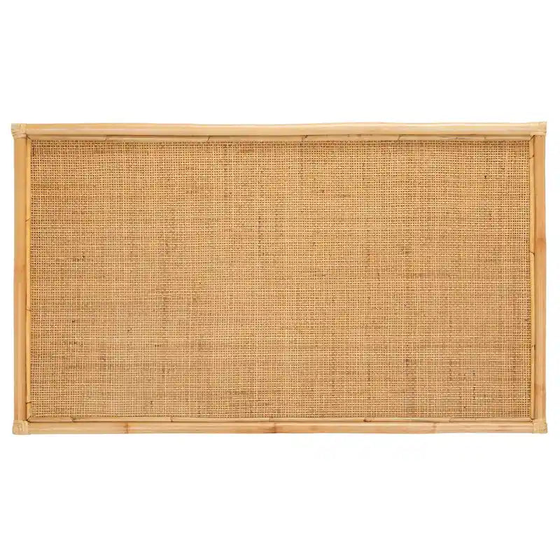 Natural Rattan and Bamboo Rectangle Coffee Table