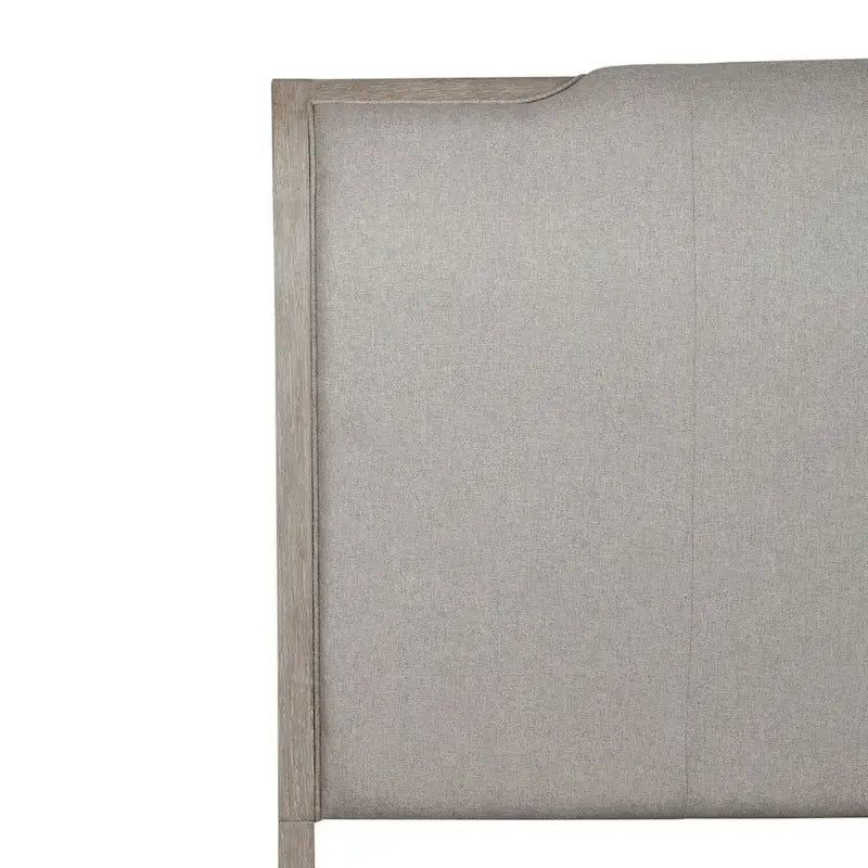Washed Taupe and Silver Champagne King Upholstered Bed