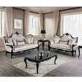 Traditional Sofa Set with Button Tufted Back