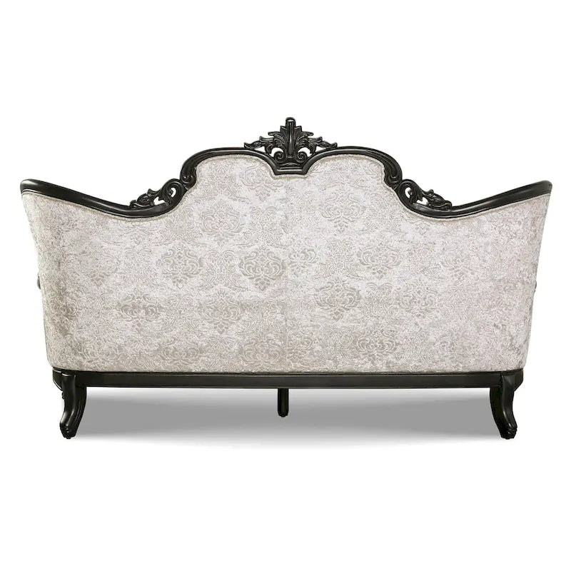 Traditional Sofa Set with Button Tufted Back