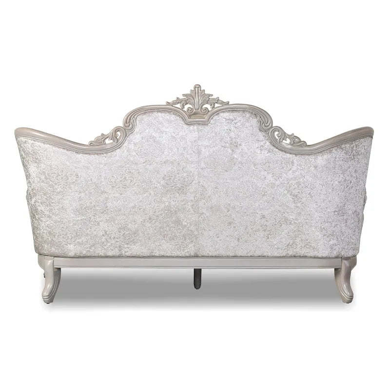 Traditional Sofa Set with Button Tufted Back