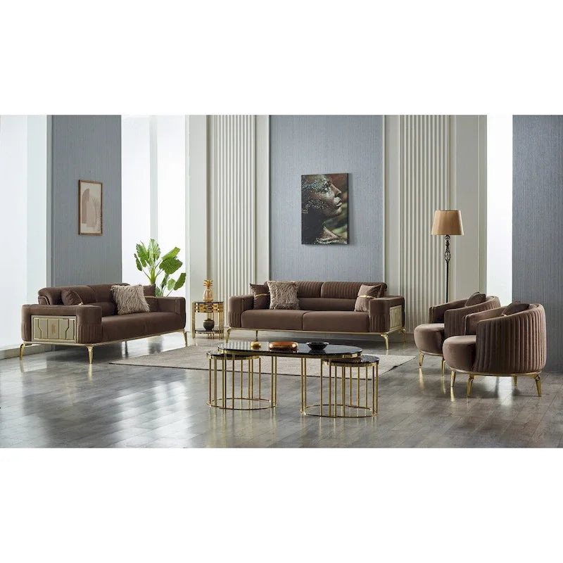 4-Piece Convertible Living Room Set