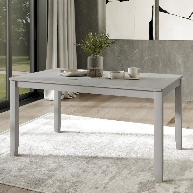 5-Piece Wooden Dining Set with Upholstered Chairs