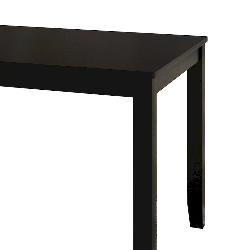 5-Piece Wooden Dining Set with Upholstered Chairs