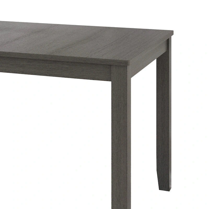 5-Piece Wooden Dining Set with Upholstered Chairs