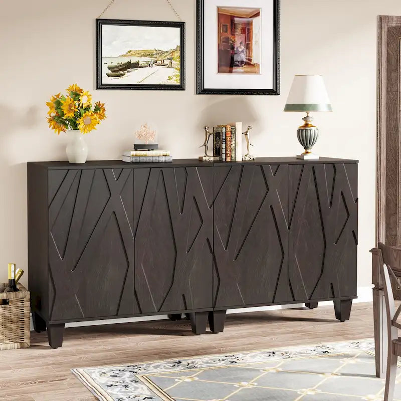 55-Inch Sideboard Cabinet with Adjustable Shelf