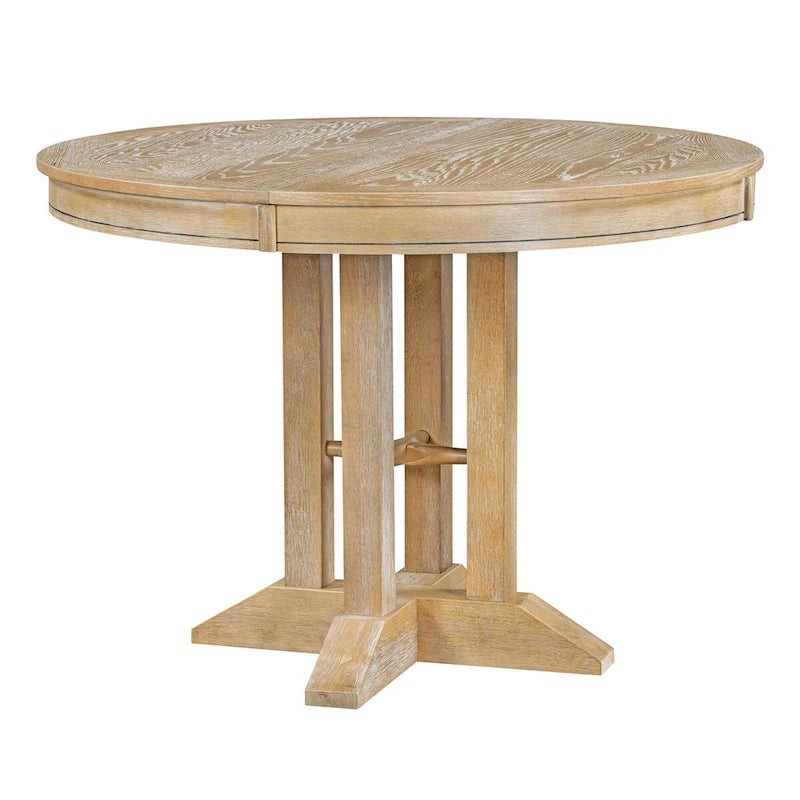 Extendable Dining Table with X-Base - 42 to 56 Inches