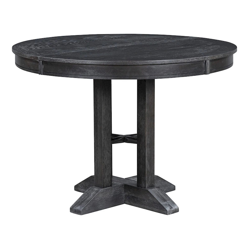 Extendable Dining Table with X-Base - 42 to 56 Inches