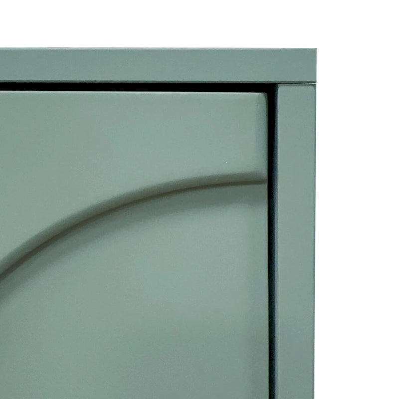 Accent Cabinet with 4 Fluted Glass Doors
