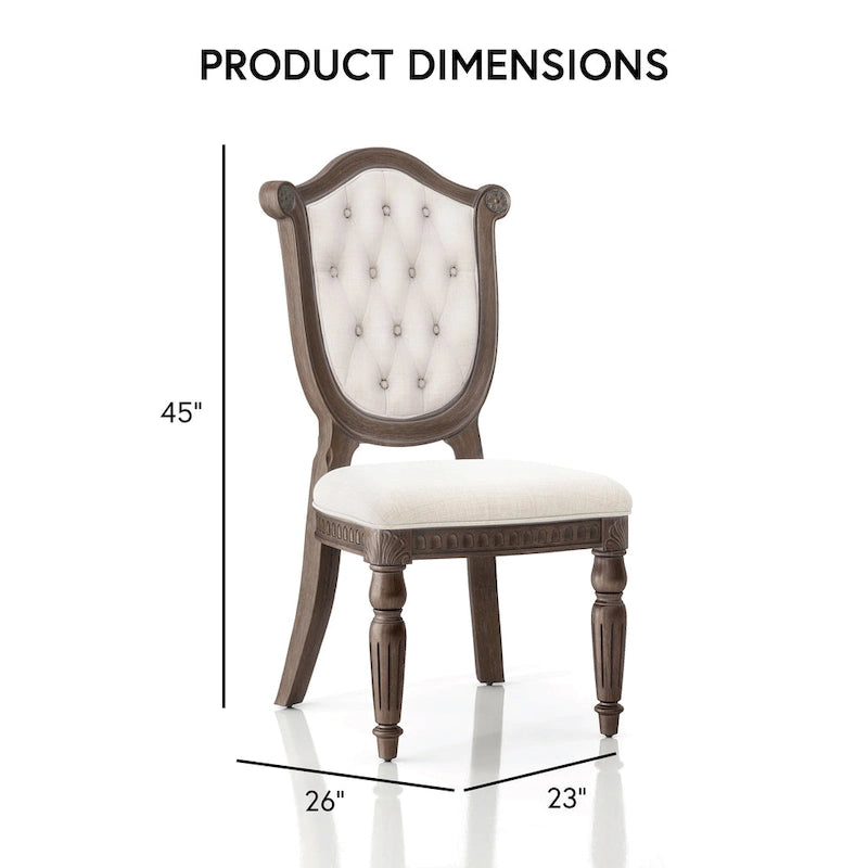 9-Piece Expandable Dining Set with Shield Back Chairs