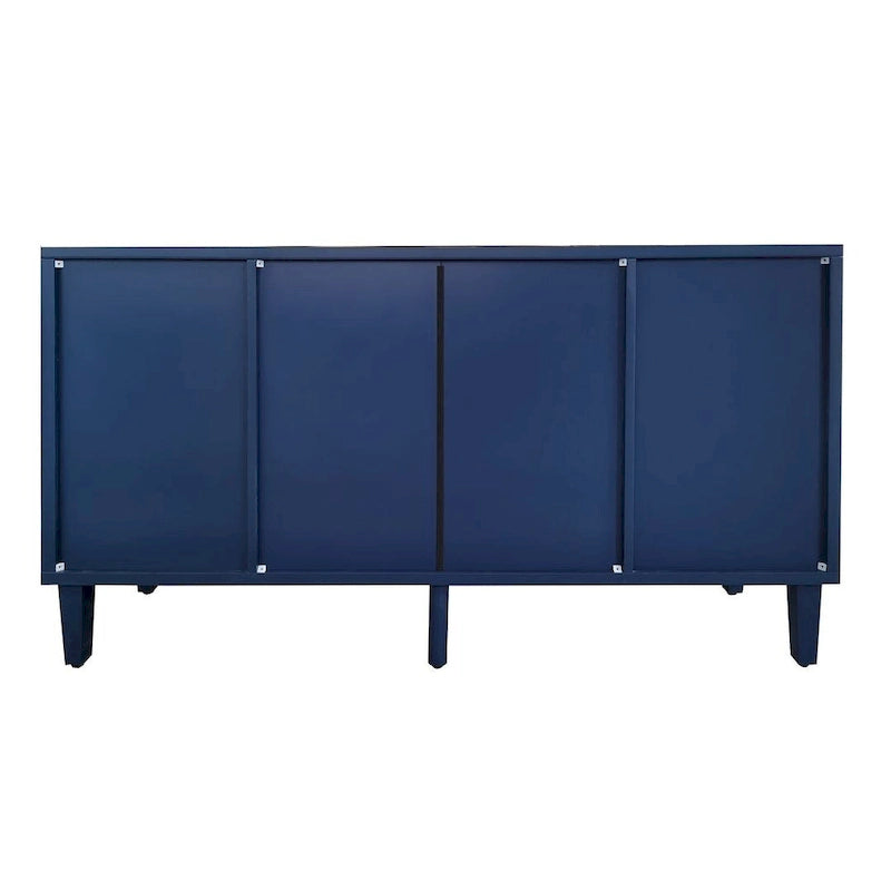 55-Inch Buffet Cabinet with Carved Surface - 2 Doors and 3 Drawers