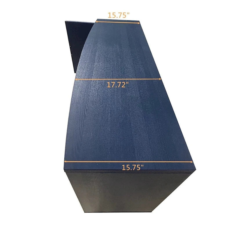 55-Inch Buffet Cabinet with Carved Surface - 2 Doors and 3 Drawers